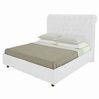 кровать двуспальная 180х200 белая из велюра sweet dreams в Мурманске