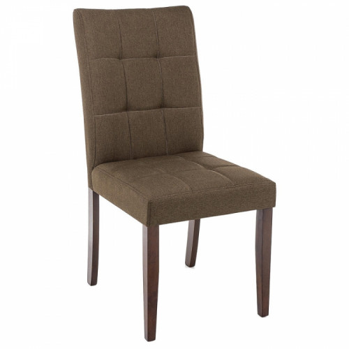 стул деревянный madina dark walnut / fabric brown в Мурманске