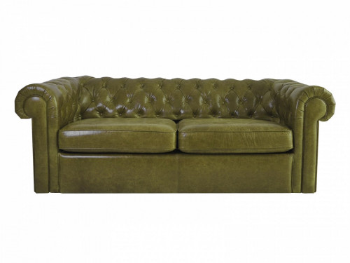 диван chesterfield прямой оливковый в Мурманске
