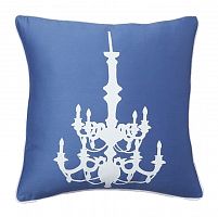 подушка с рисунком канделябра chandelier diamond-blue в Мурманске