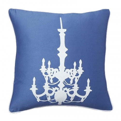 подушка с рисунком канделябра chandelier diamond-blue в Мурманске