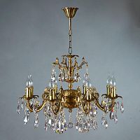 подвесная люстра ambiente granada 2118/8 ab tear drop бронза в Мурманске