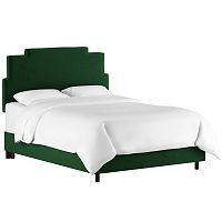 кровать двуспальная 160х200 зеленая paxton emerald velvet в Мурманске