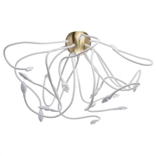 потолочная светодиодная люстра de markt зиген 646011215 белая в Мурманске