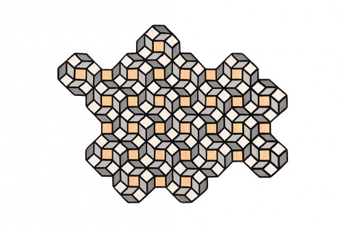 ковер parquet rhomb yellow 314x195 от gan в Мурманске
