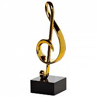 статуэтка скрипичный ключ золотая 17х10х33 в Мурманске