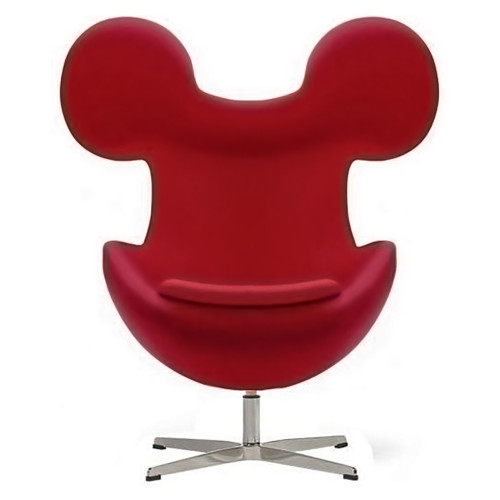 кресло egg mickey красное в Мурманске