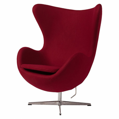кресло egg chair бордовое в Мурманске