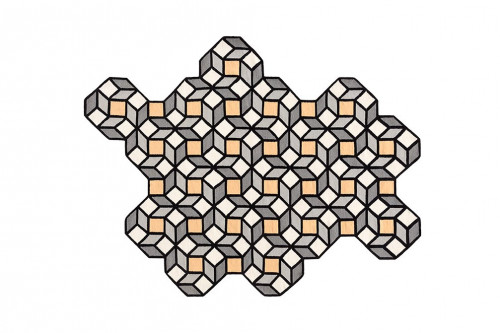 ковер parquet rhomb yellow 254x195 от gan в Мурманске