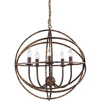 подвесная люстра arte lamp kopernik a1703sp-5br в Мурманске