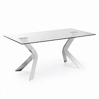 стол virginia 180x90 хром clear c103c07 от la forma (ex julia grup) в Мурманске
