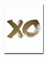 постер xo золотой a4 в Мурманске