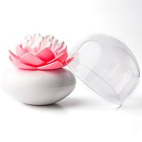 контейнер для хранения ватных палочек lotus белый-розовый в Мурманске