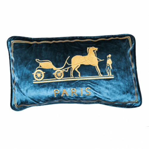 декоративная подушка old paris синий в Мурманске