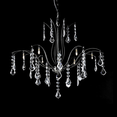 люстра md61005-8a от illuminati прозрачная/ хром в Мурманске