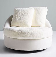 диван wool barwick swivel круглый белый в Мурманске