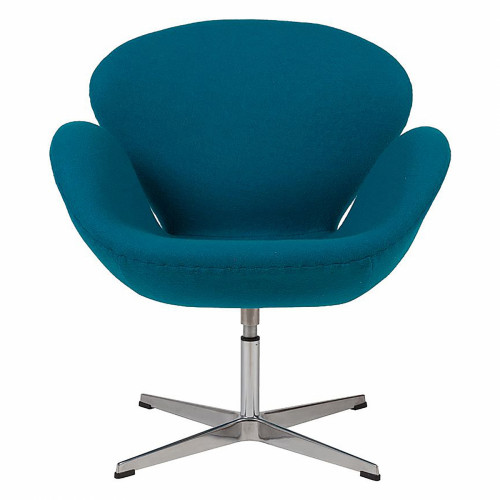 кресло swan chair темно-голубое в Мурманске
