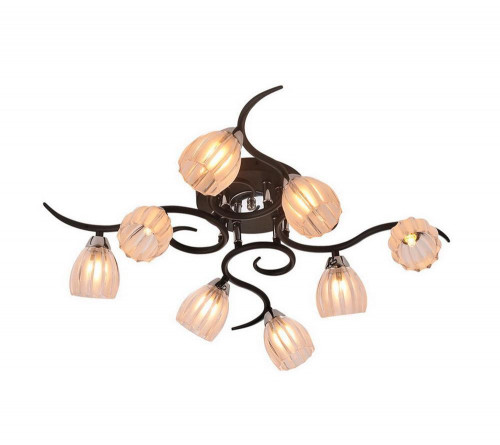 потолочная люстра idlamp raymond 213/8pf-blackchrome в Мурманске