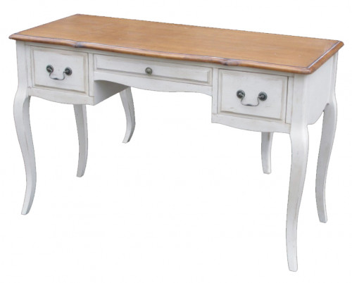 письменный стол mobilier de maison белый, коричневый в Мурманске