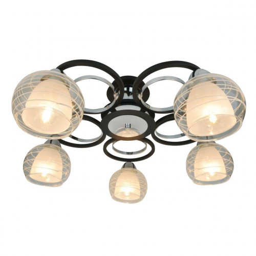 потолочная люстра arte lamp ginevra a1604pl-5bk в Мурманске
