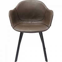 стул с подлокотниками lounge серый в Мурманске