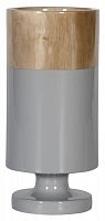 ваза настольная rustic chic tube wood grey в Мурманске