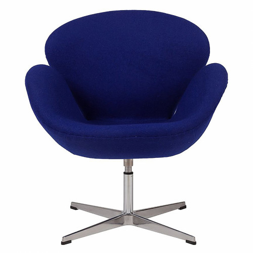 кресло swan chair синее в Мурманске