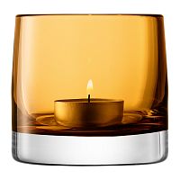 подсвечник стеклянный охра для чайной свечи light colour, 8,5 см в Мурманске