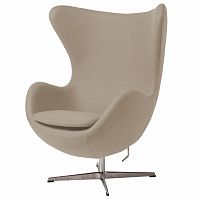 кресло egg chair бежевое в Мурманске