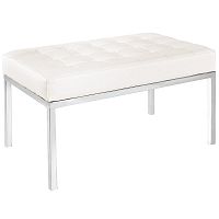 скамья bench белая кожа в Мурманске