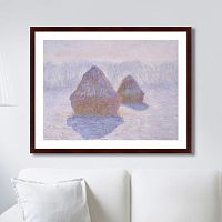 картина: haystacks (effect of snow and sun), 1891г. в Мурманске