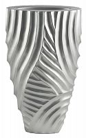 ваза с объемным рельефом 52 см frost pattern серебро в Мурманске