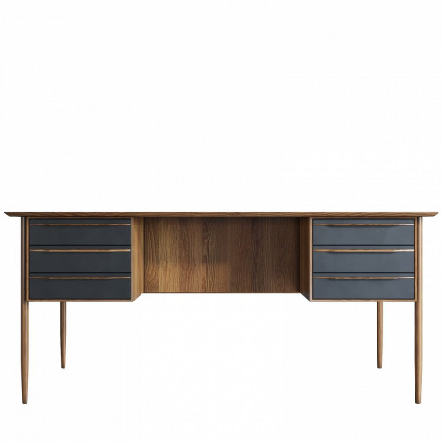 рабочий столbruni black с ящиками черный в Мурманске