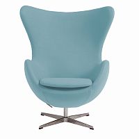 кресло egg chair голубое в Мурманске