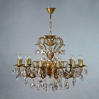 подвесная люстра ambiente alicante 8888/12 ab tear drop бронза в Мурманске
