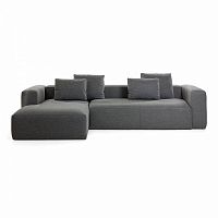 диван blok sofa 3 левый угол темно-серый от la forma (ex julia grup) в Мурманске