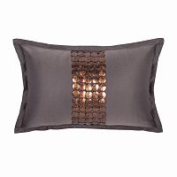декоративная подушка handwork exclusive прямоугольная темно-серая в Мурманске