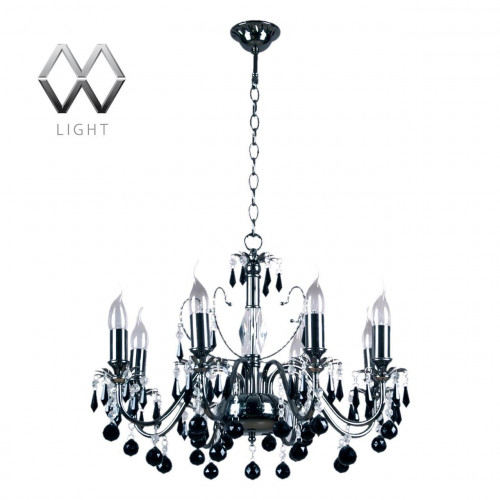 подвесная люстра mw-light барселона 313010208 черная в Мурманске