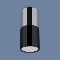 потолочный светодиодный светильник elektrostandard dlr028 6w 4200k хром/черный хром 4690389121982 в Мурманске