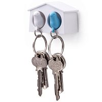 держатель+брелок для ключей двойной mini sparrow белый-голубой в Мурманске
