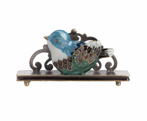 держатель для визиток little bird голубой в Мурманске