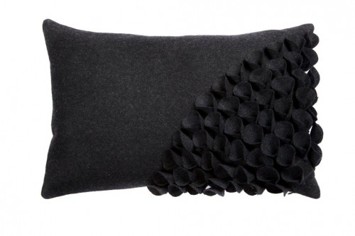 подушка с объемным узором alicia dark gray в Мурманске