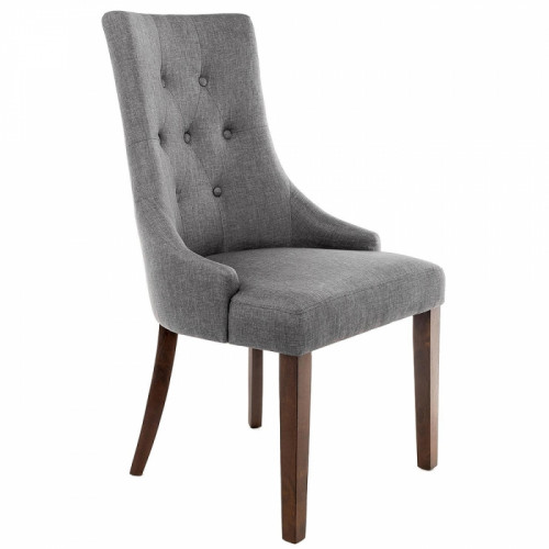 стул деревянный elegance dark walnut / fabric grey в Мурманске