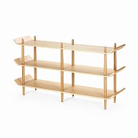 стеллаж bentwood двойной светло-коричневый в Мурманске