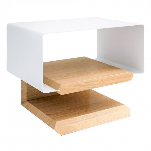 тумбочка прикроватная белая tesla-в в Мурманске