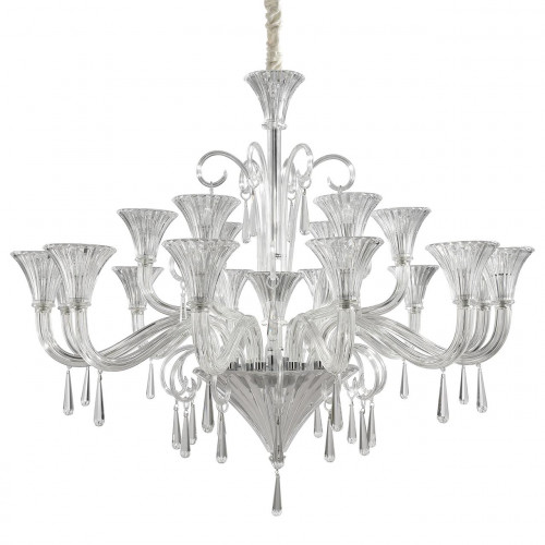 подвесная люстра ideal lux santa sp18 хром в Мурманске