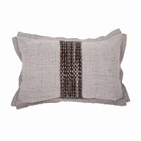 декоративная подушка handwork exclusive прямоугольная светло-серая в Мурманске