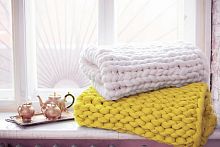 плед нежность жёлтый большой в Мурманске