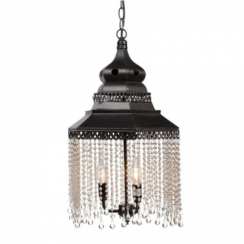 люстра подвесная черная с хрустальными подвесками chandelier в Мурманске