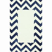 ковер zig zag синий с квадратом 240х330 в Мурманске